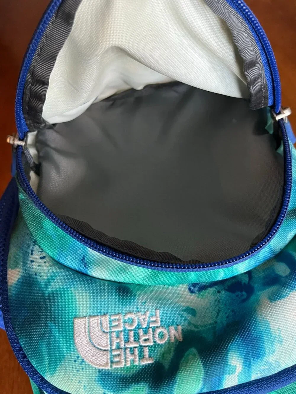 The North Face tie-dye Sprout toddler backpack